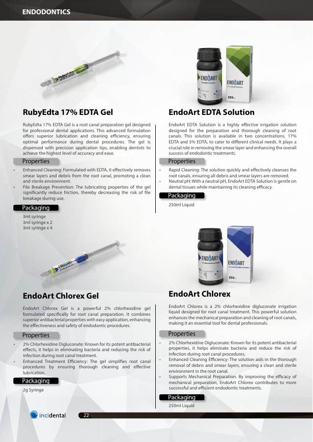 RubyEdta EDTA Gel catalog page