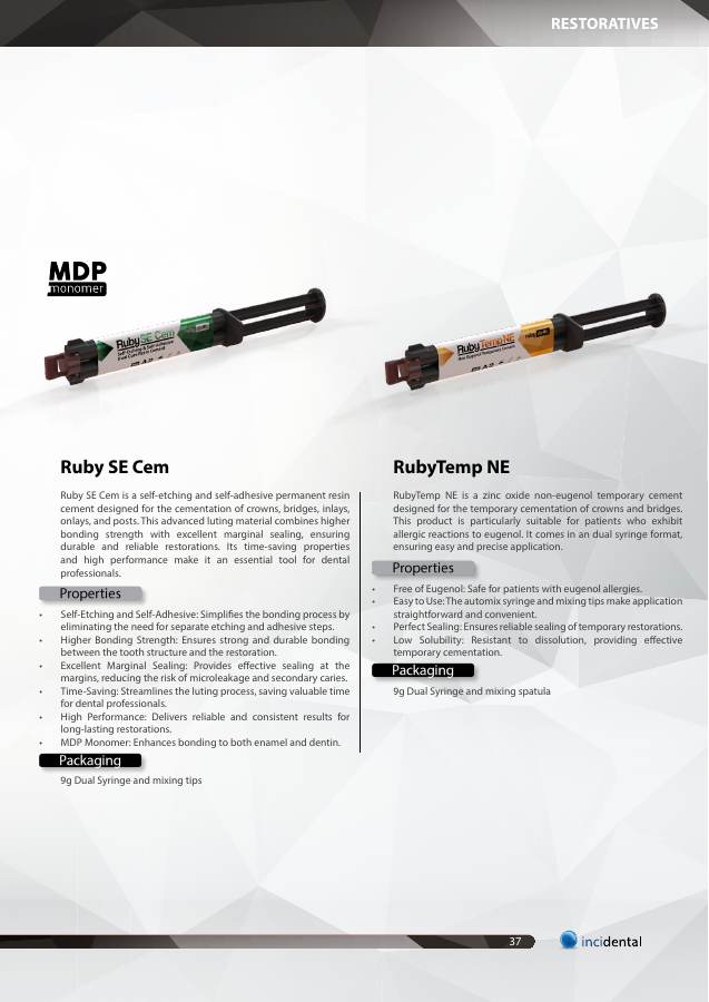 Ruby SE Cem catalog page
