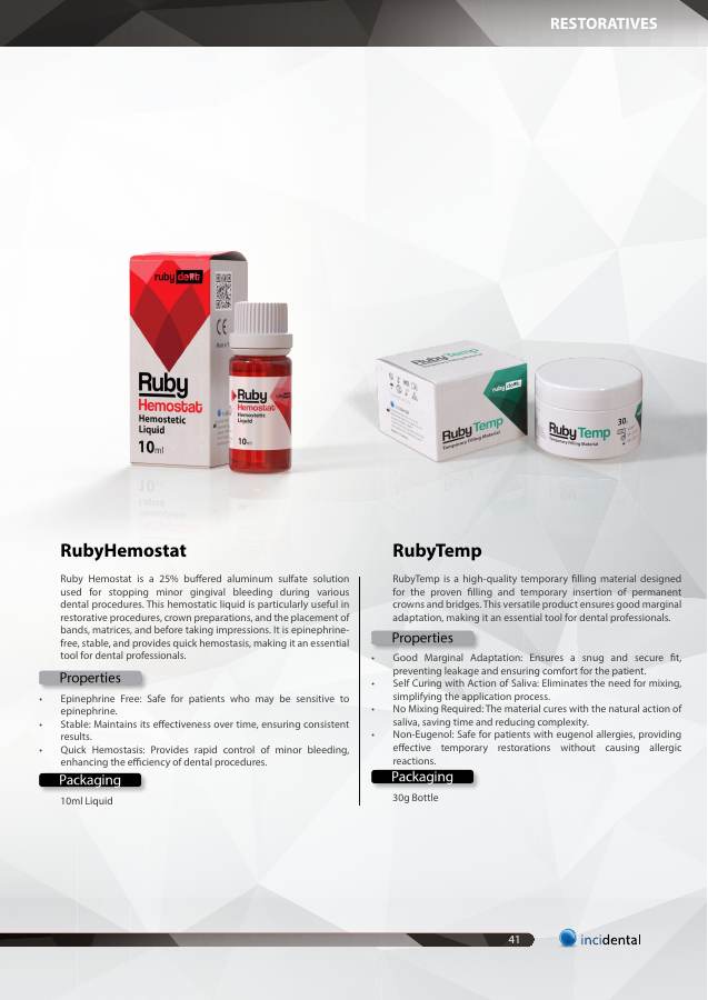 Ruby Hemostat catalog page